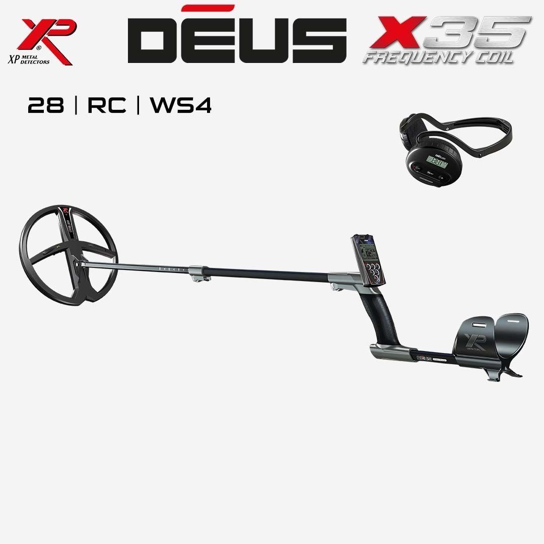 Deus Dedektör - 28cm X35 Başlık, WS4 Kulaklık, Ana Kontrol Ünitesi