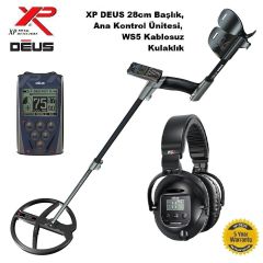 Deus Dedektör - 28cm X35 Başlık, WS5 Kulaklık, Ana Kontrol Ünitesi